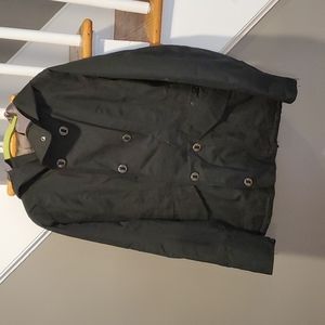 Burton Black Tweed Ski/Snow Jacket, Size Large